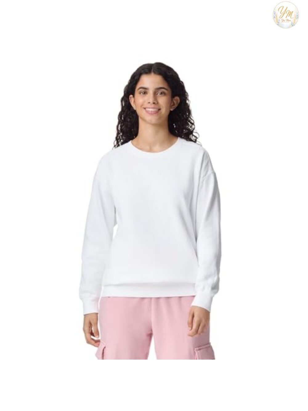 Adult Crewneck Sweatshirt 80% Cotton 20% Polyester, Relaxed Fit Long Sleeve,